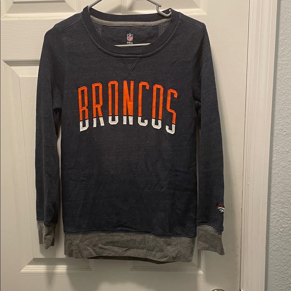NFL Pro Line Navy Sweatshirt Denver Broncos